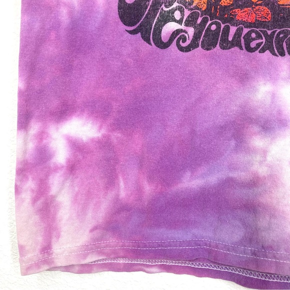 Jimi Hendrix Tie dye Tee Shirt Small Urban Outfitters   Purple Cotton Crew Neck - Picture 10 of 11